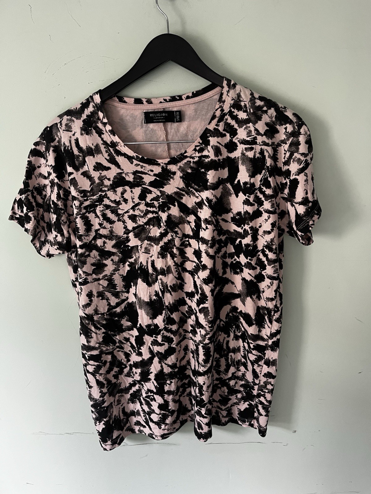 Religion London Women’s Casual Top, Size 10, Black/beige 🍃benefits Charity 🍃