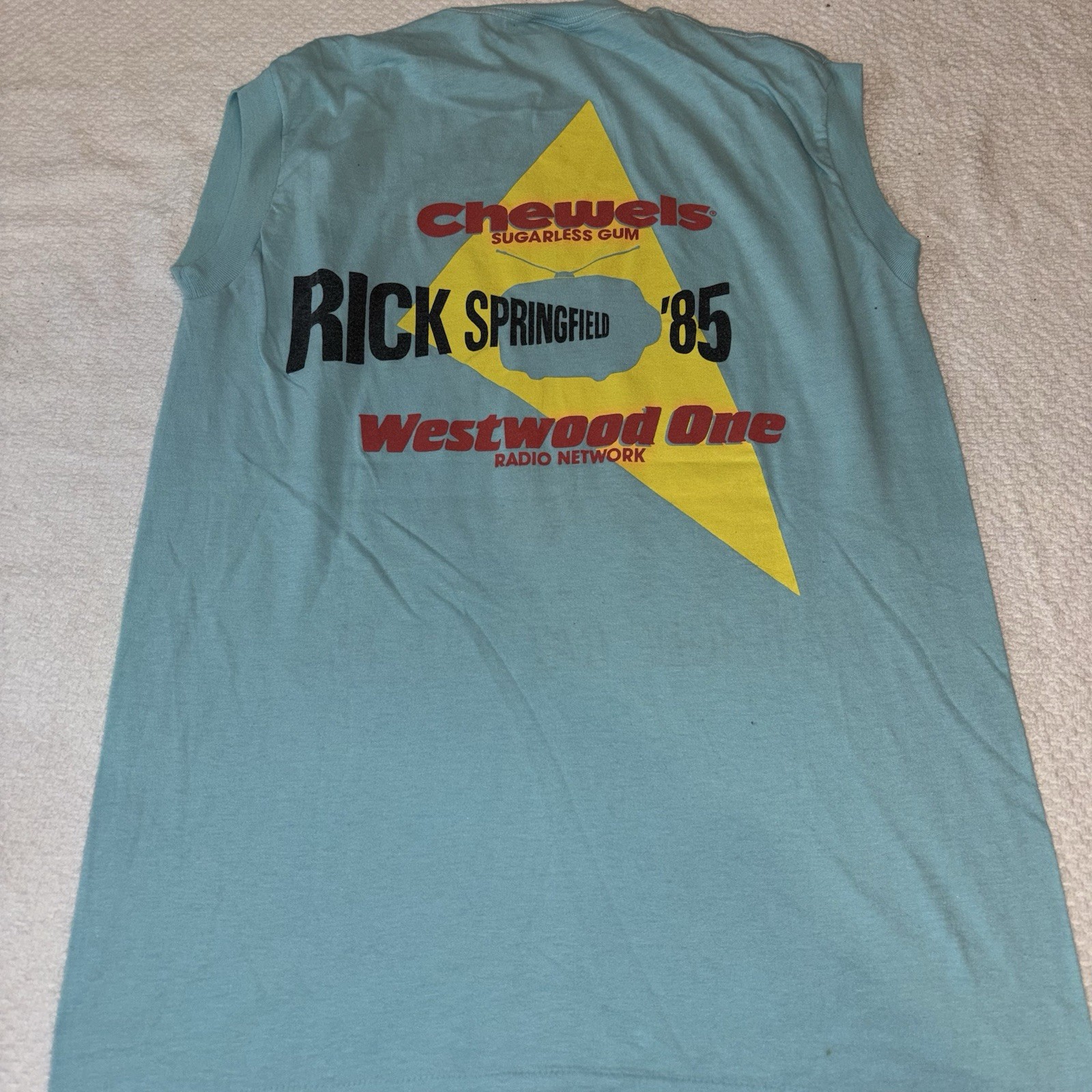 Ched by Anvil Rick Springfield Cathode Ray Tour ’85 Sleeveless Graphic Tee L