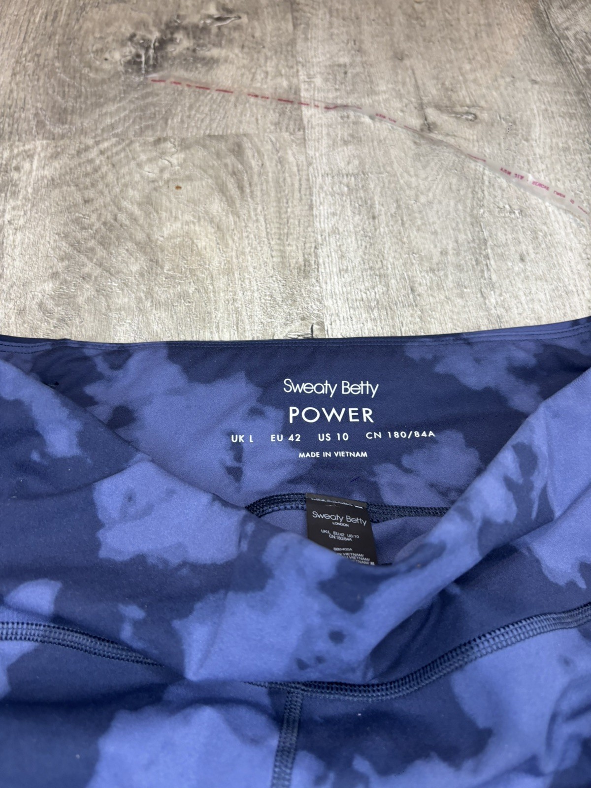 Sweaty Betty Gym Workout Power Leggings ~ Blue ~ Large Length 28 Inches