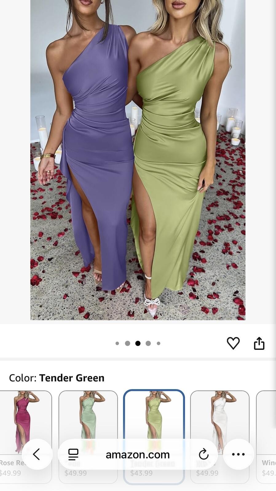 Viral OYS One Shoulder Formal Dress