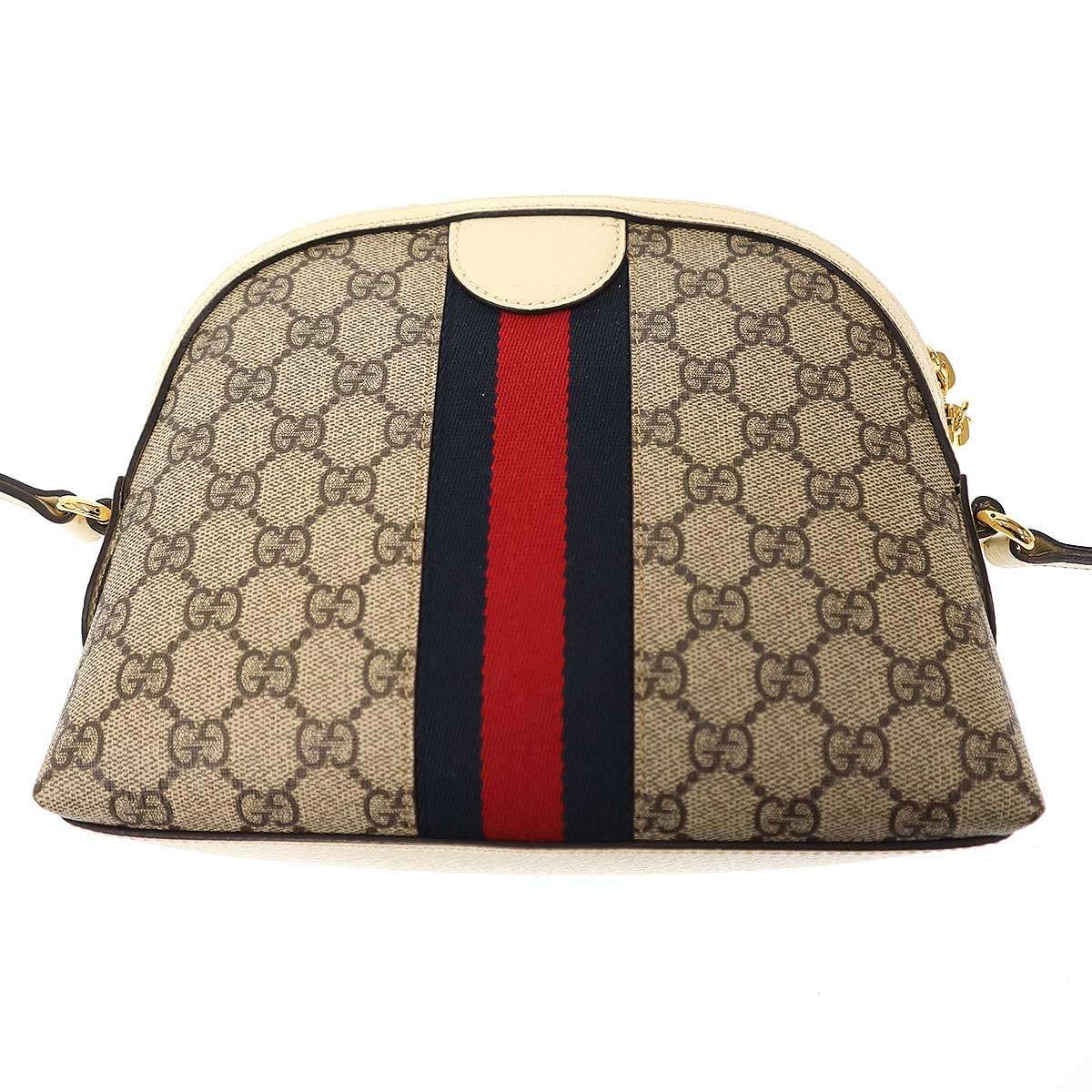 GUCCI Ophidia GG Supreme Small Shoulder Bag Beige