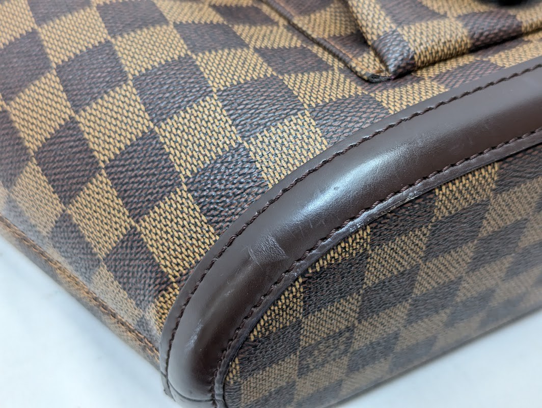 LOUIS VUITTON Damier Ebene Manosque PM Tote bag Brown N51121 BA0023 Authentic LV