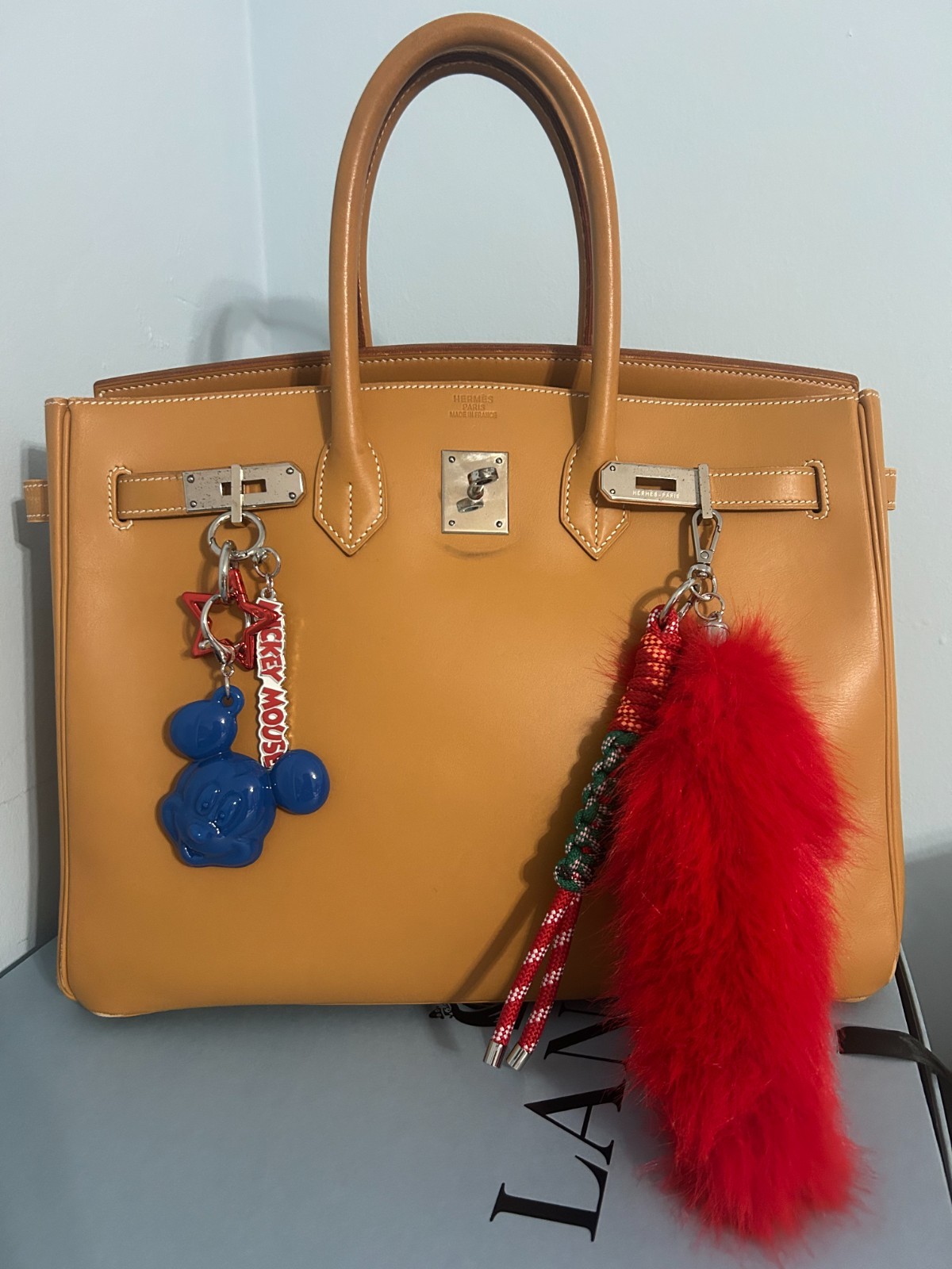 Hermes Birkin 35 Vache Naturel Palladium hardware tan/brown RARE