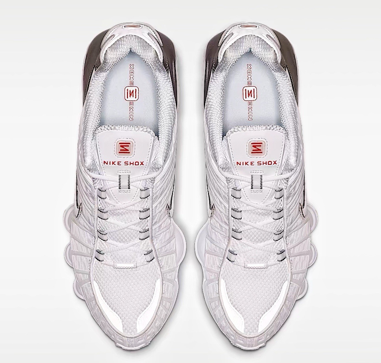 Nike Shox TL OG White Metallic Silver Sneakers Retro AV3595-100 Mens Size 10-13