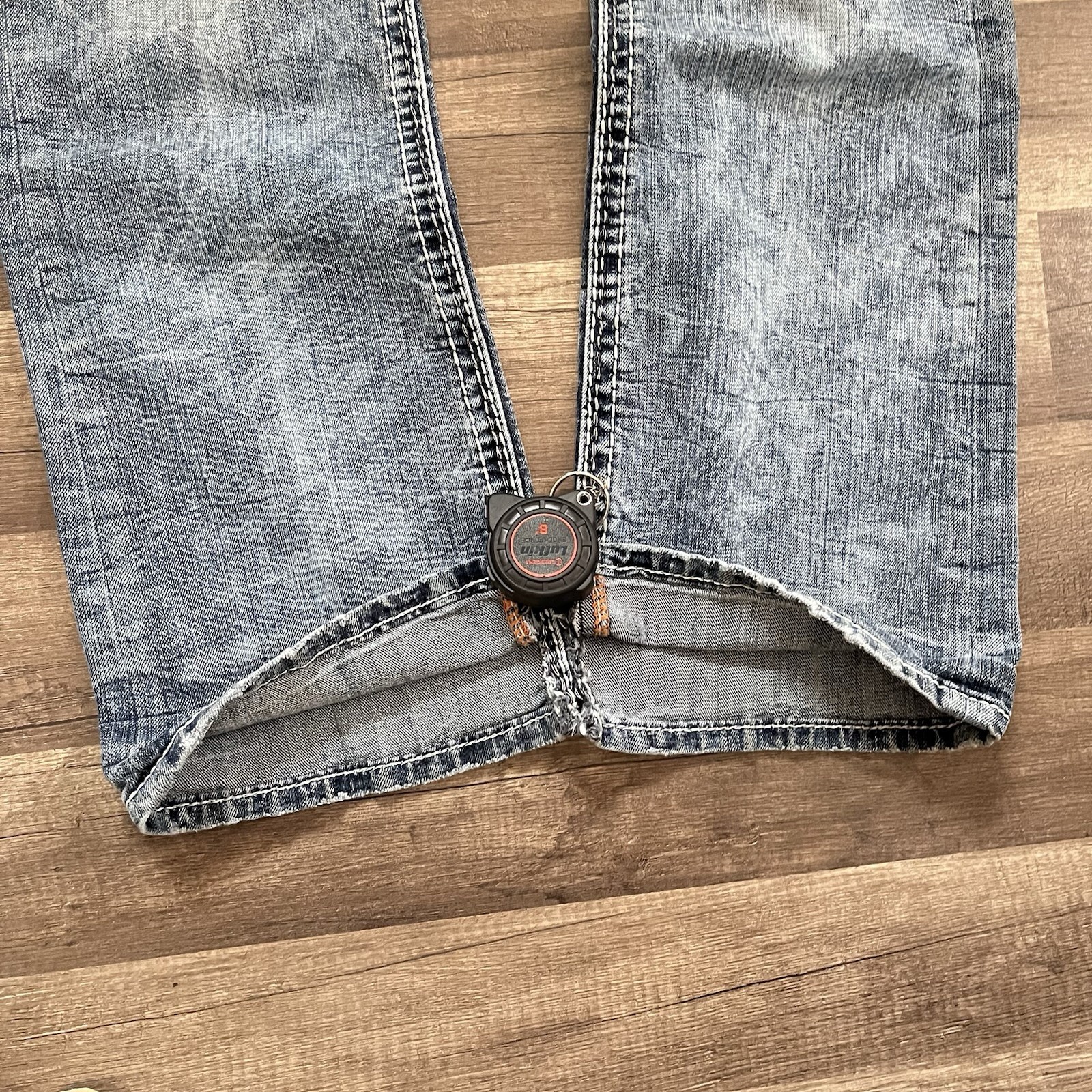 Rock Revival Mens “Rattan” Slim Bootcut Jeans Mens 32×30 Blue Denim