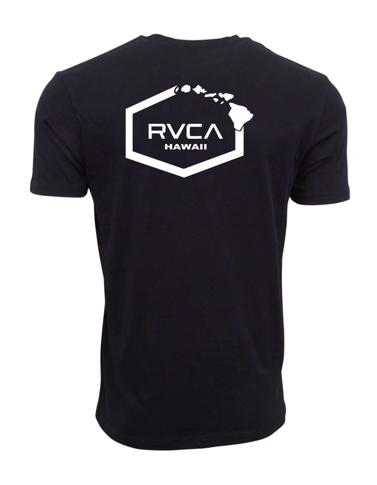 RVCA HAWAII ISLAND MENS T SHIRT BLACK