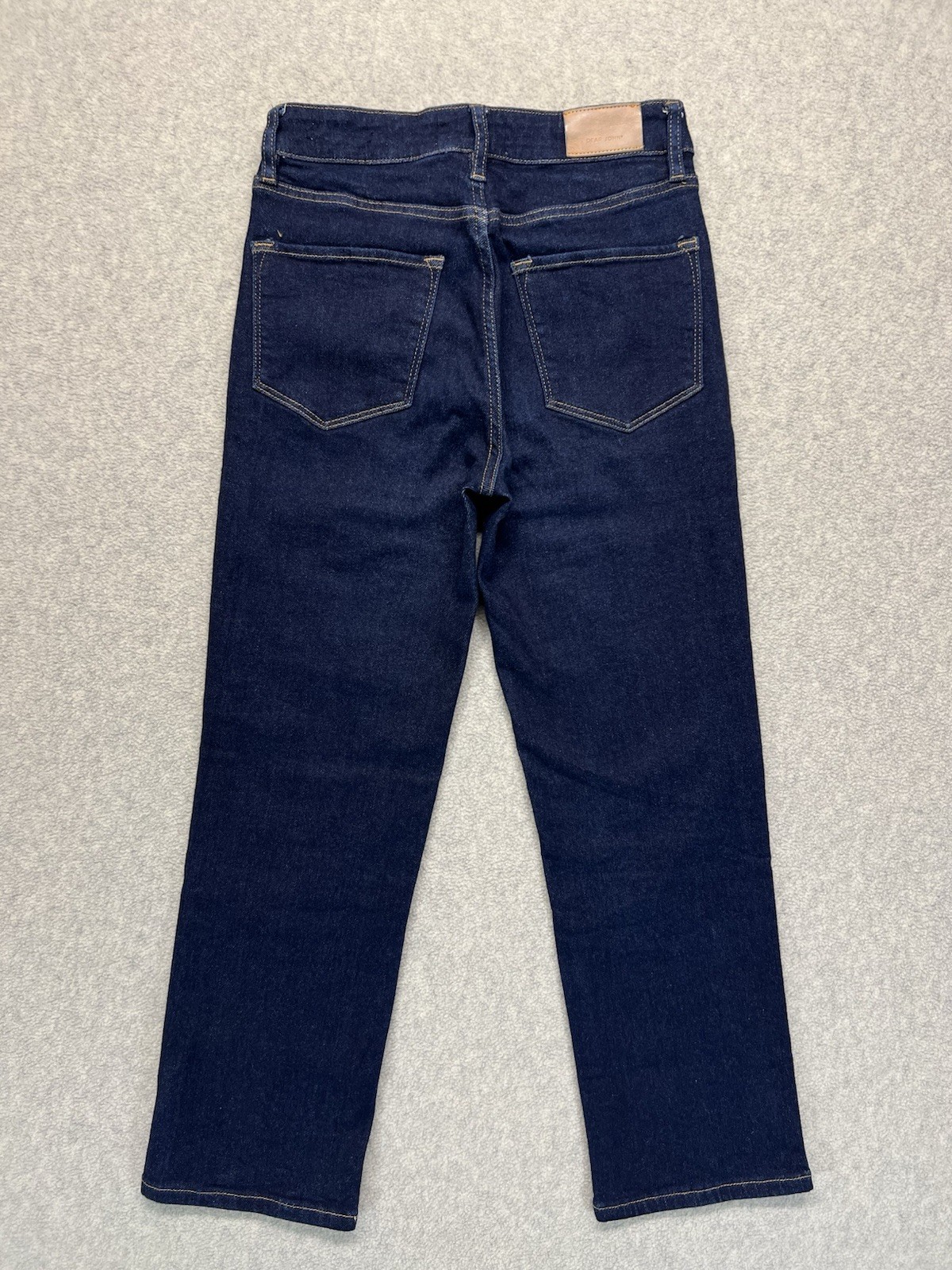 Dear John Frankie Straight Womens 26 Dark Wash Stretch Jeans Mid Rise Denim