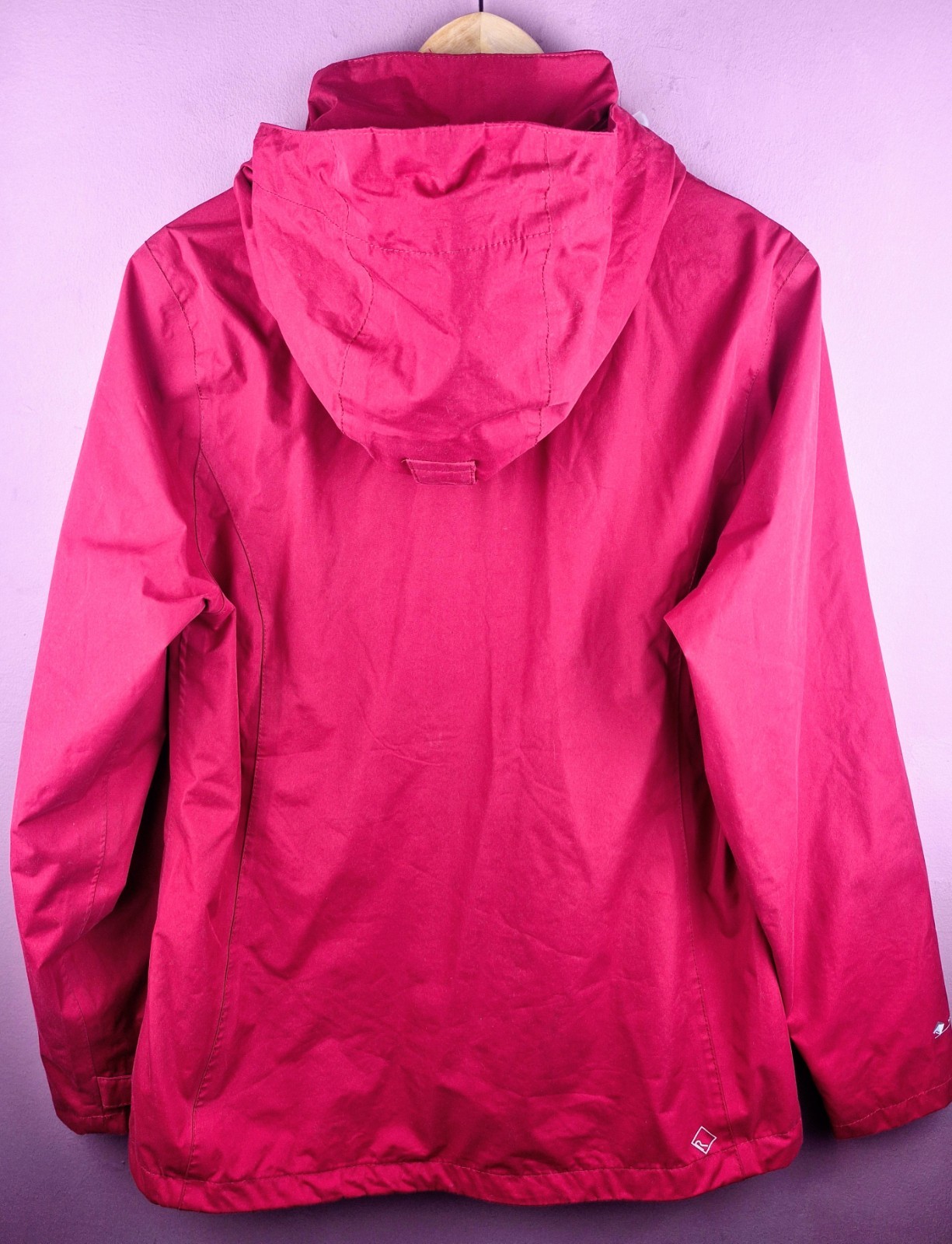Regatta Womens Waterproof Hooded Jacket Size 12 Pink Outdoor Coat