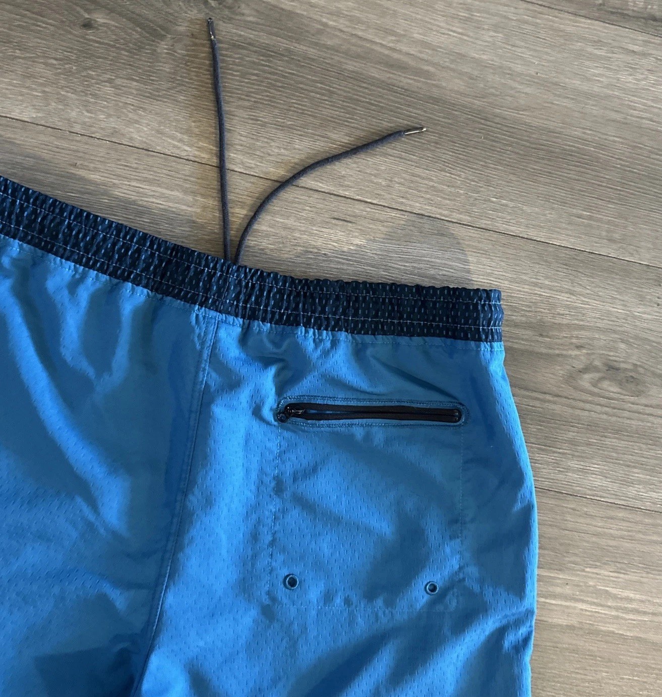 Hurley Mesh Lined Swim Trunks Pockets & Drawstring Mens Large Blue