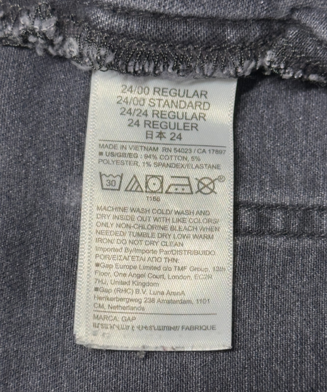 Gap Womens Black 70s Flare High Rise Patch Pocket Denim Jeans 24 00R