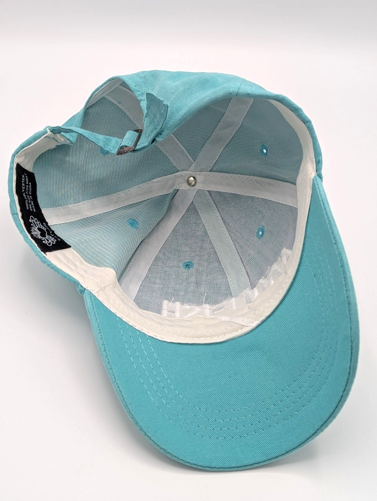 ADULT-ISH Embroidered Snapback Cap Teal One Size Adjustable Closure