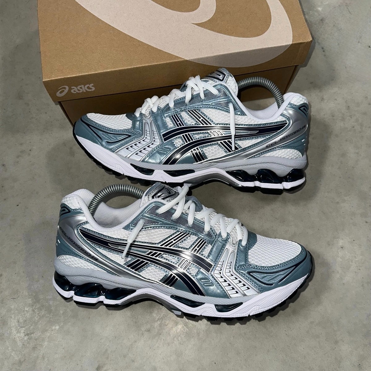 Asics Gel Kayano 14 White/Fjord Grey