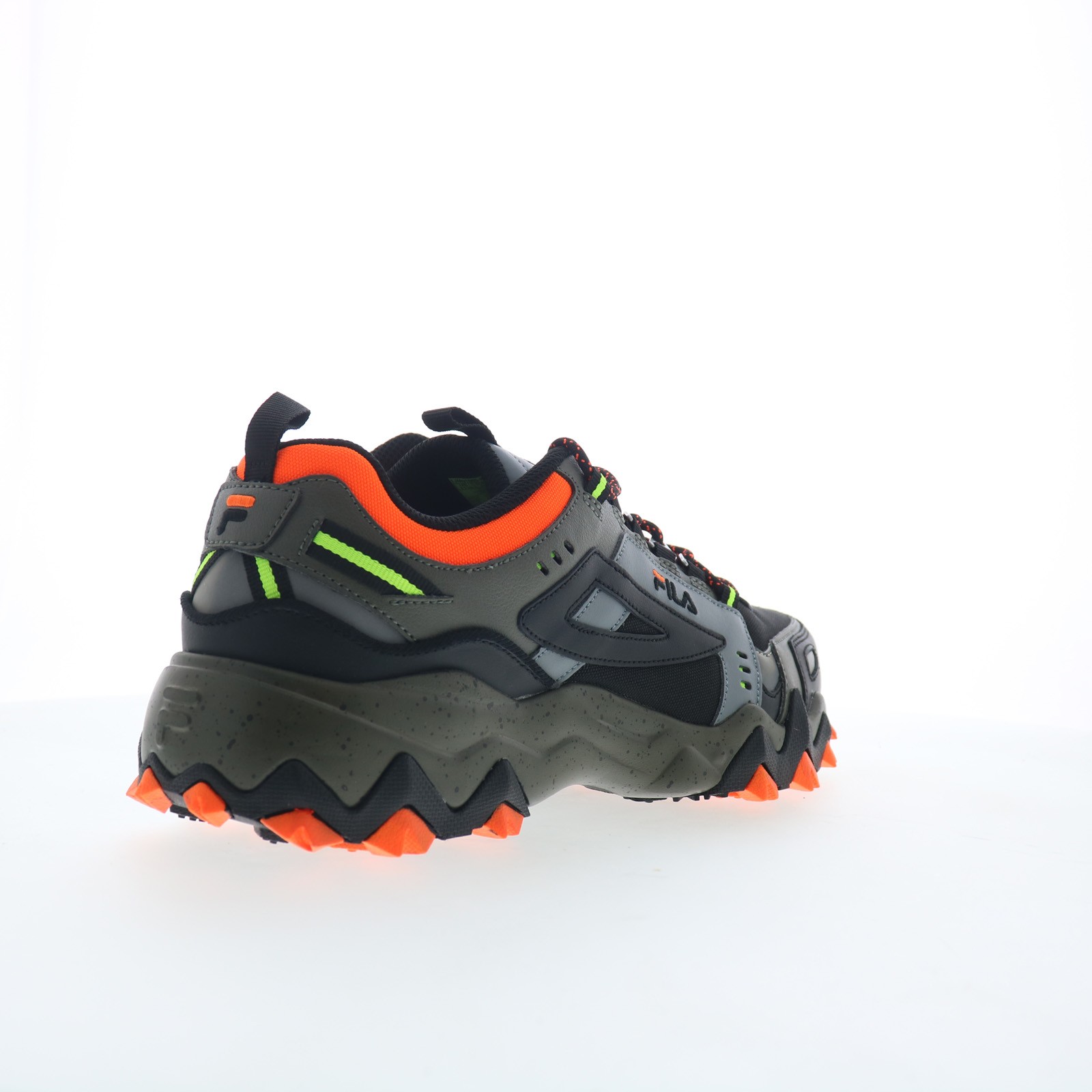 Fila Oakmont TR 1JM01565-865 Mens Black Leather Athletic Hiking Shoes