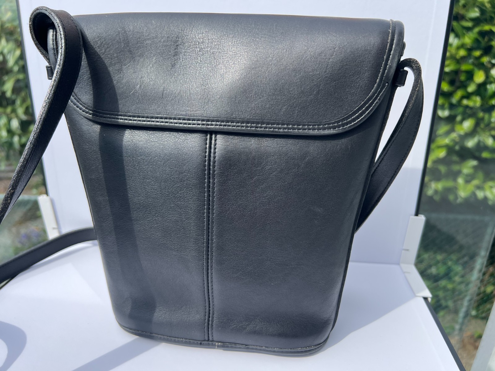 Vintage Coach Jackson Bucket Bag in black, style #9912 from the Camden Classics