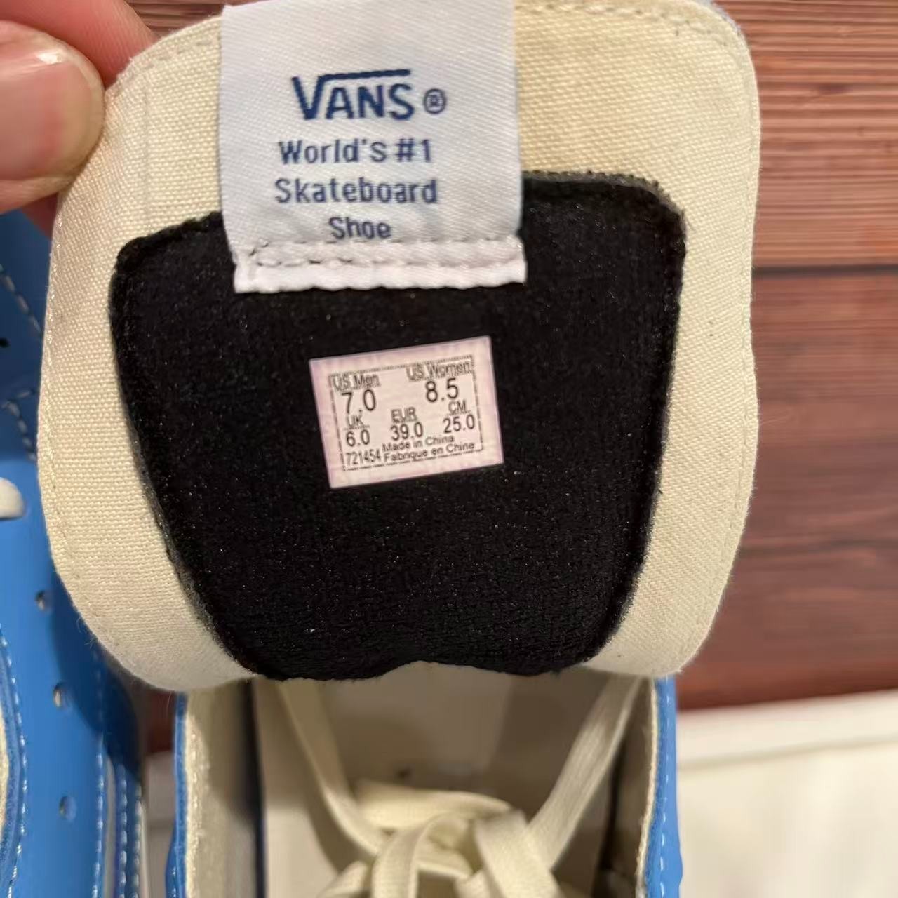 Vans-SK8-HI Reissue VLT LX ‘Bonnie Blue Marshmallow’ Shoes VN0A4BVHXG0