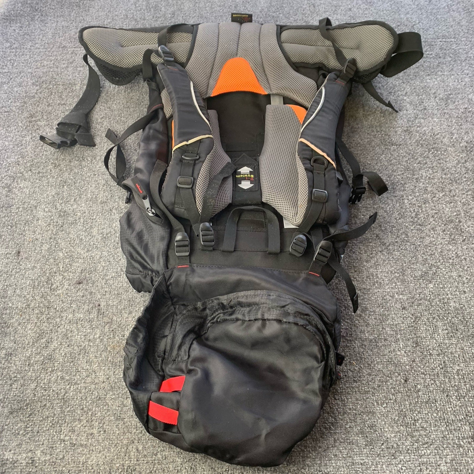 Westfield Trekking Pack Red Black Rucksack Outdoor Backpack Climbing Hiking 70 L