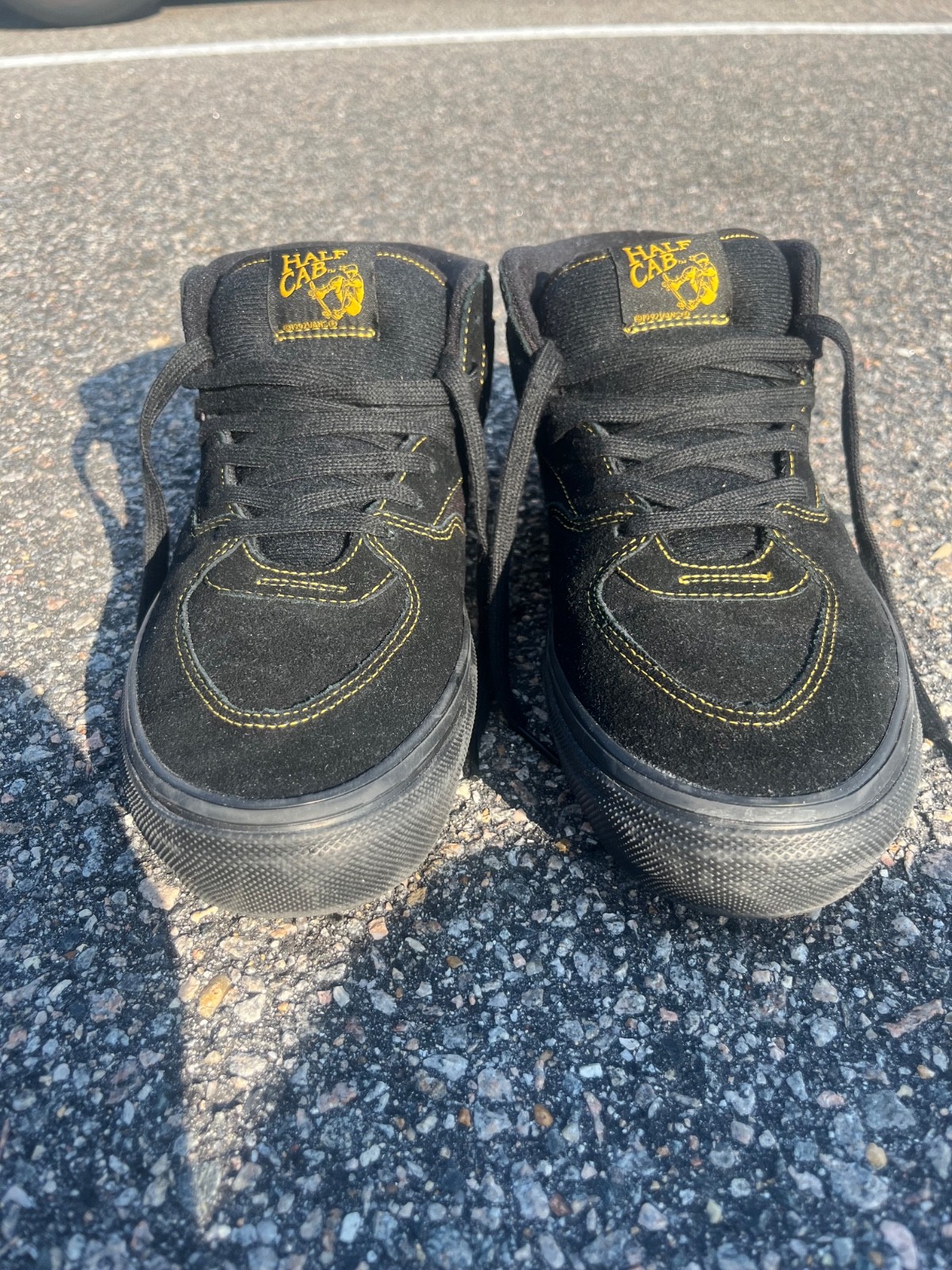 Vans Half Cab Black Mustard Size 12