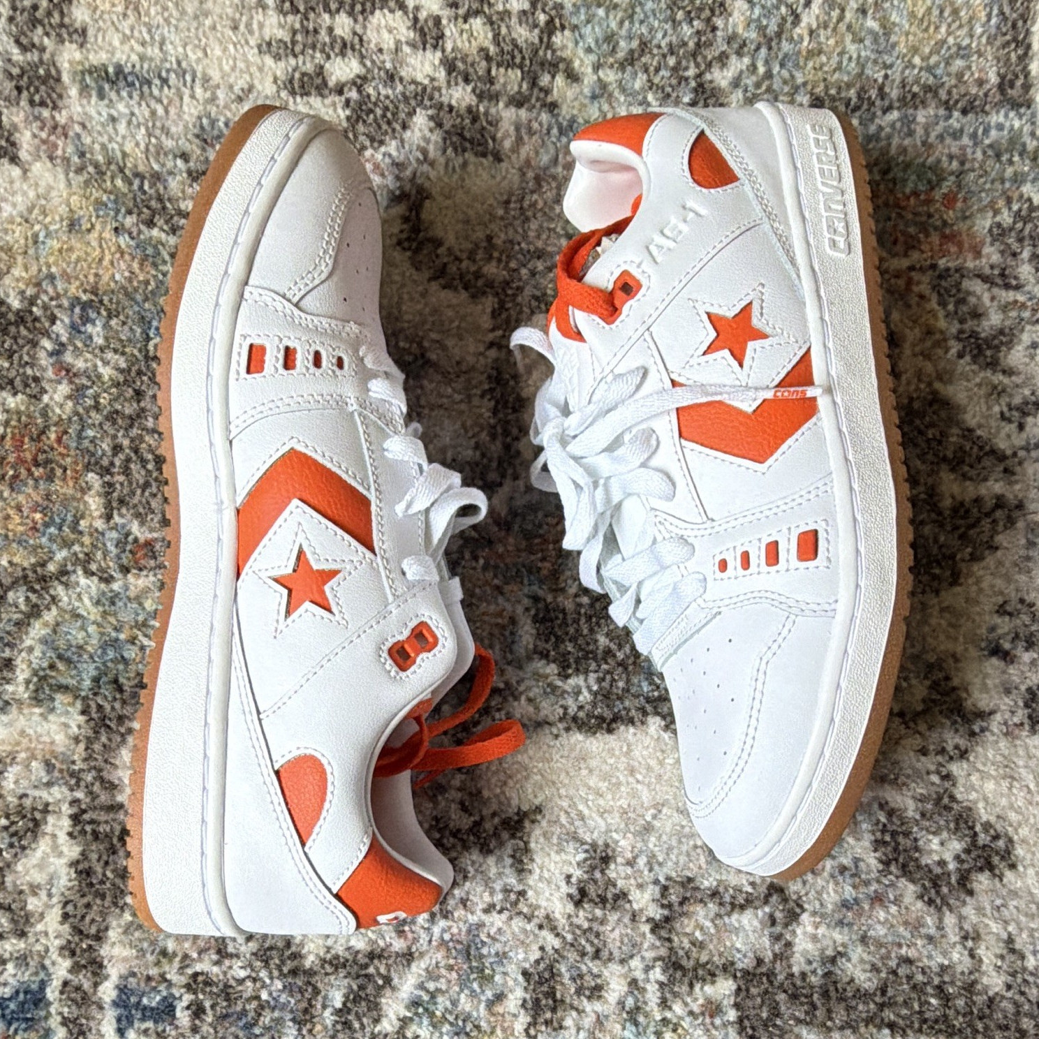 Converse AS-1 Pro Men’s Leather Low Top Colorblock Lace-Up Sneakers Gum Sole
