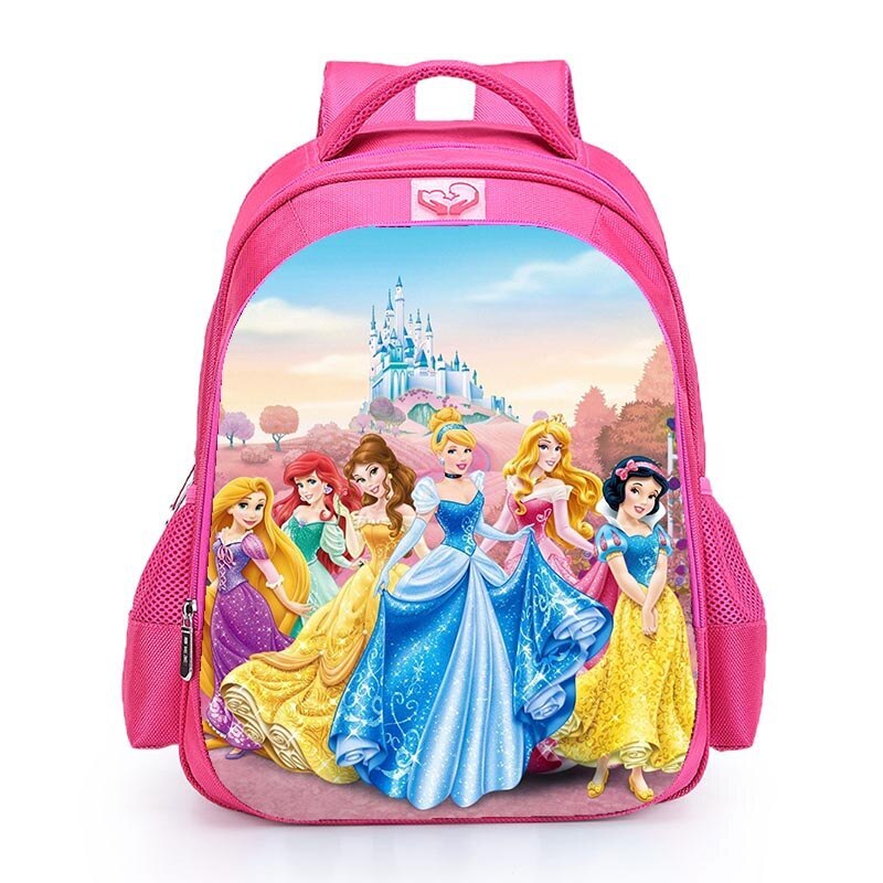 16“ Snow/White Princess Kids Backpack School Shoulder Bags Daily Bags Mochila
