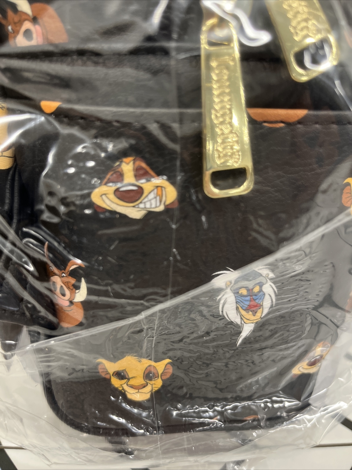 Loungefly, Disney The Lion King Zip Mini Backpack, Black, NWT