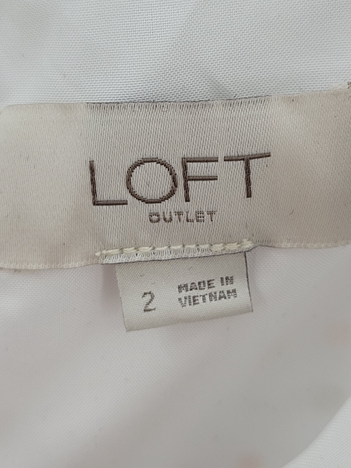 Ann Taylor Loft Dress Womens 2 White Rainbow Dot Print Puff Sleeve Flowy Boho