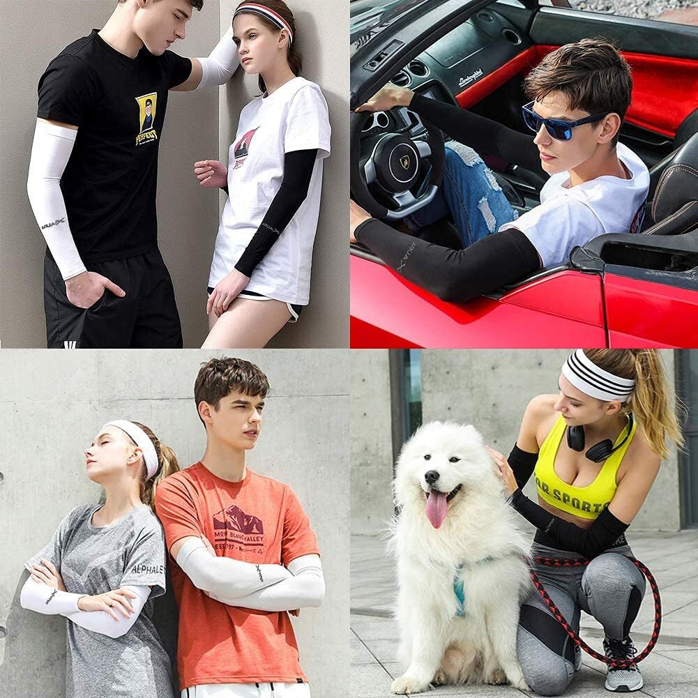 Cooling Arm Sleeves Compression Cover UV Sun Protection Sports For Men Women US