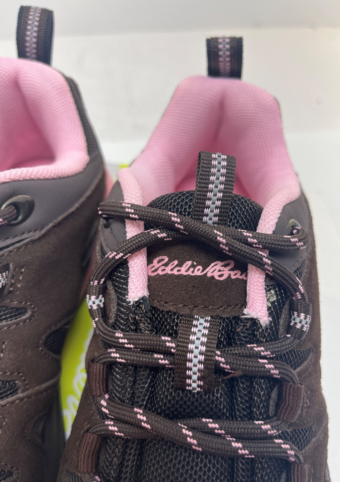 Eddie Bauer Women’s Longview Hiking Shoe brown w/ pink FREE shipping!