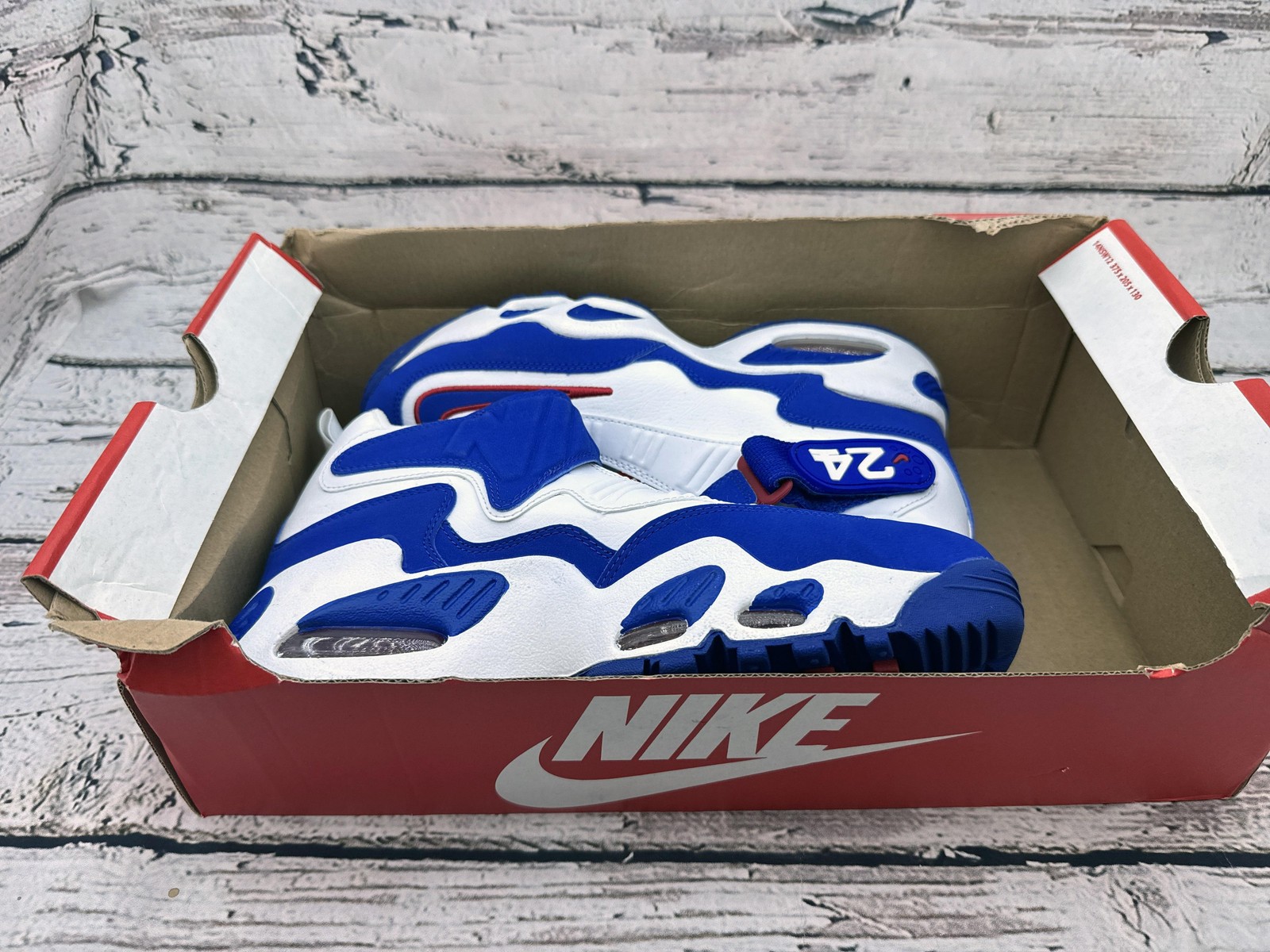 Nike Air Griffey Max 1 Shoes Youth Size 7Y White Blue Red DX3724-100