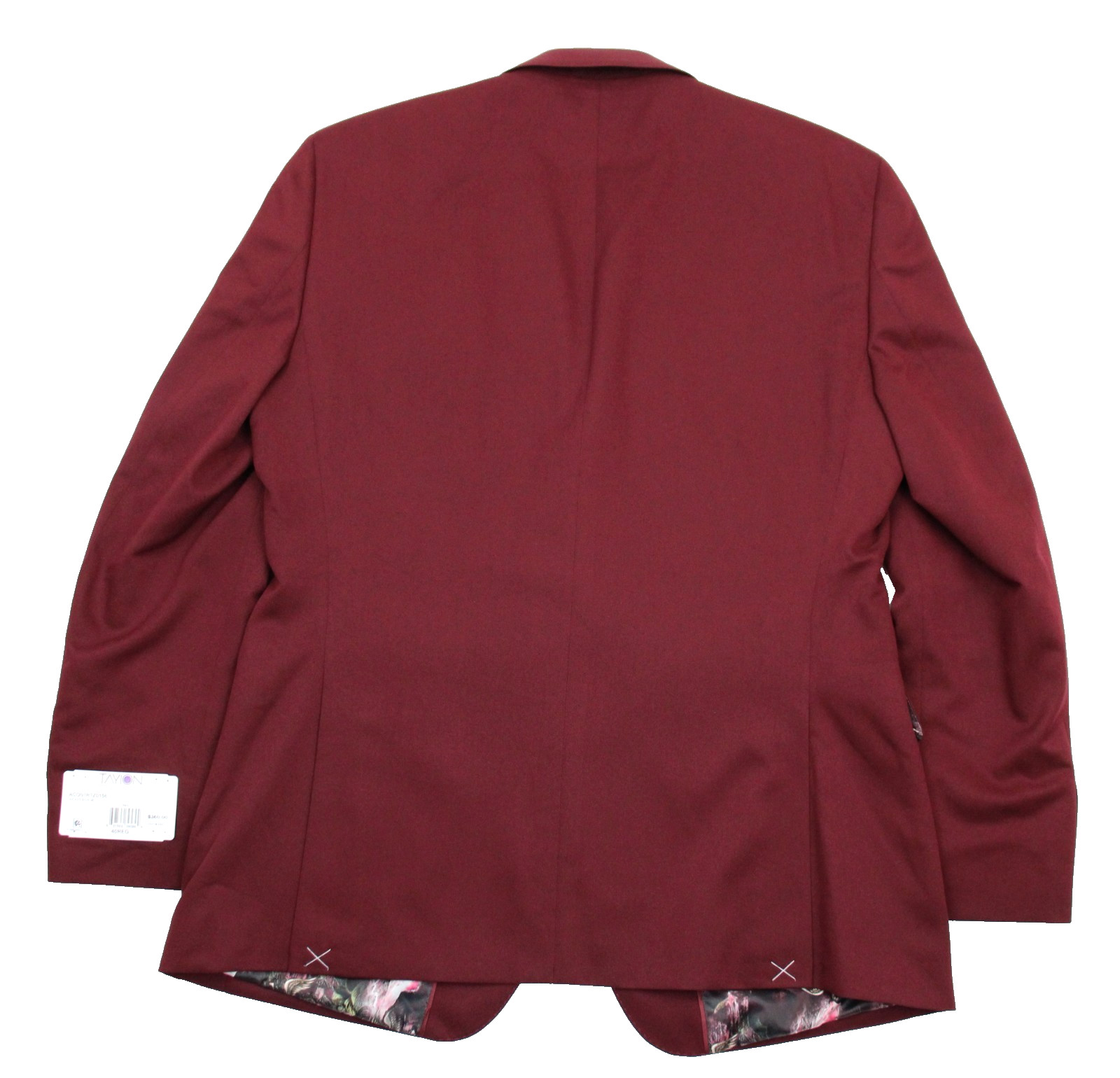 Tayion Suit Jacket 44 S Mens Red Solid Classic Fit Peak Blazer Sport Coat $360