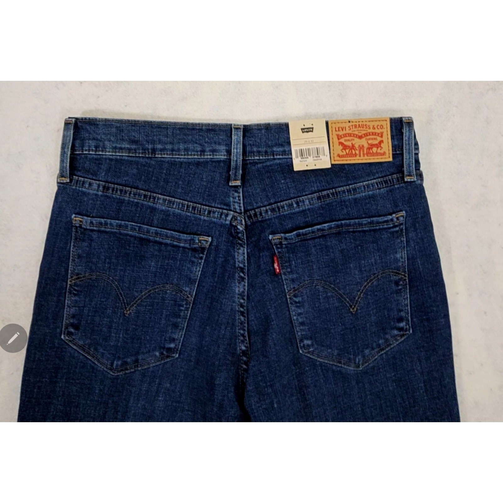 Levis 312 Shaping Jeans Womens 29 X 29 NEW Whisker Slim Leg Tapered Dark Blue