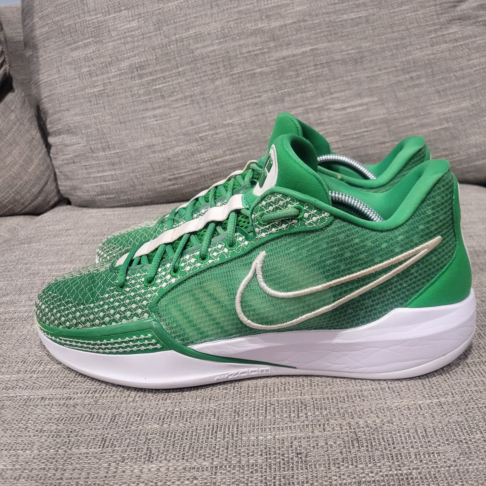 Nike Sabrina 1 TB Apple Green Basketball Shoes Women’s 13 Mens 11.5 FQ3391-300