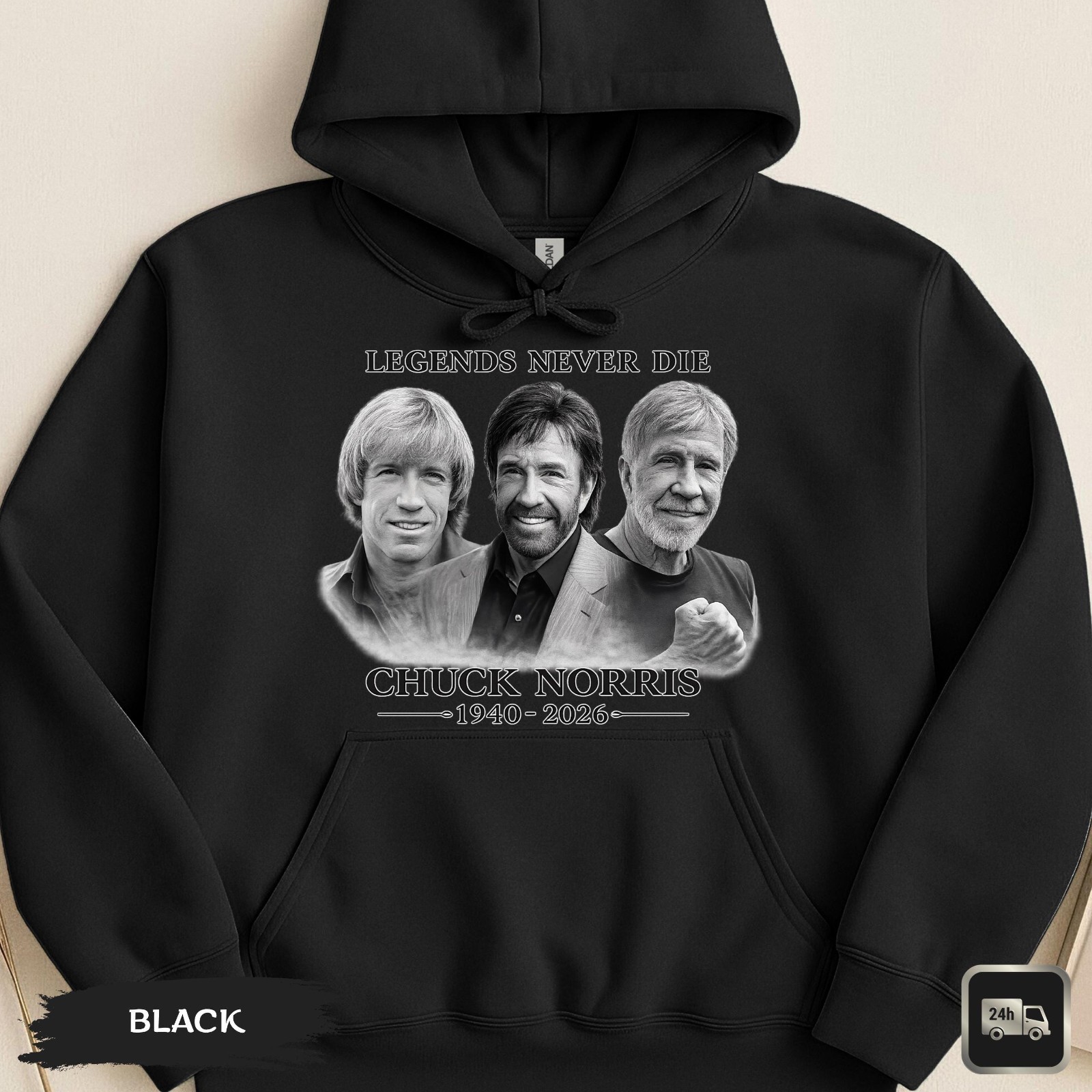 Chuck Norris Legends Never Die Shirt, 1940-2026 RIP Legend Shirt, Gift For Her