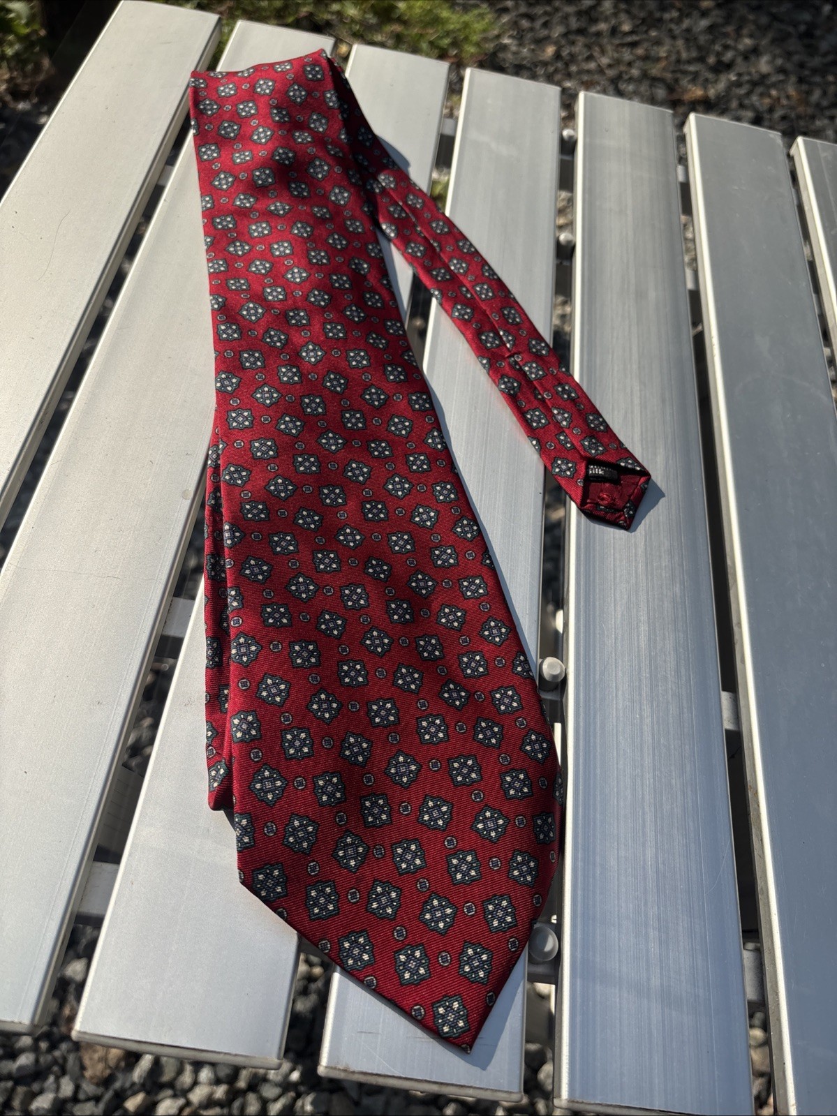Vintage Don Loper Beverly Hills Necktie Brown Strip Poly-Silk Blend Made in USA