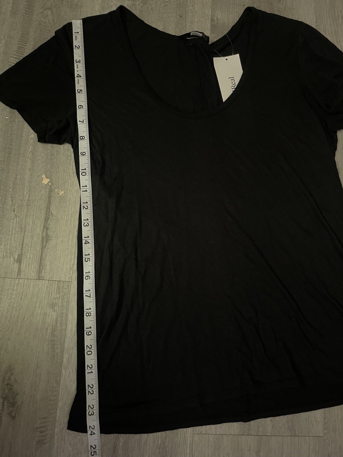 The Row Women Black Basic T-Shirt Short Sleeve Round Neck Size S