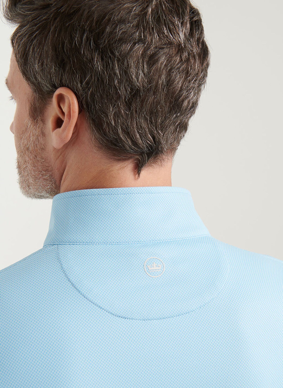 NWT Peter Millar Perth Birdseye Performance Quarter Zip Pullover