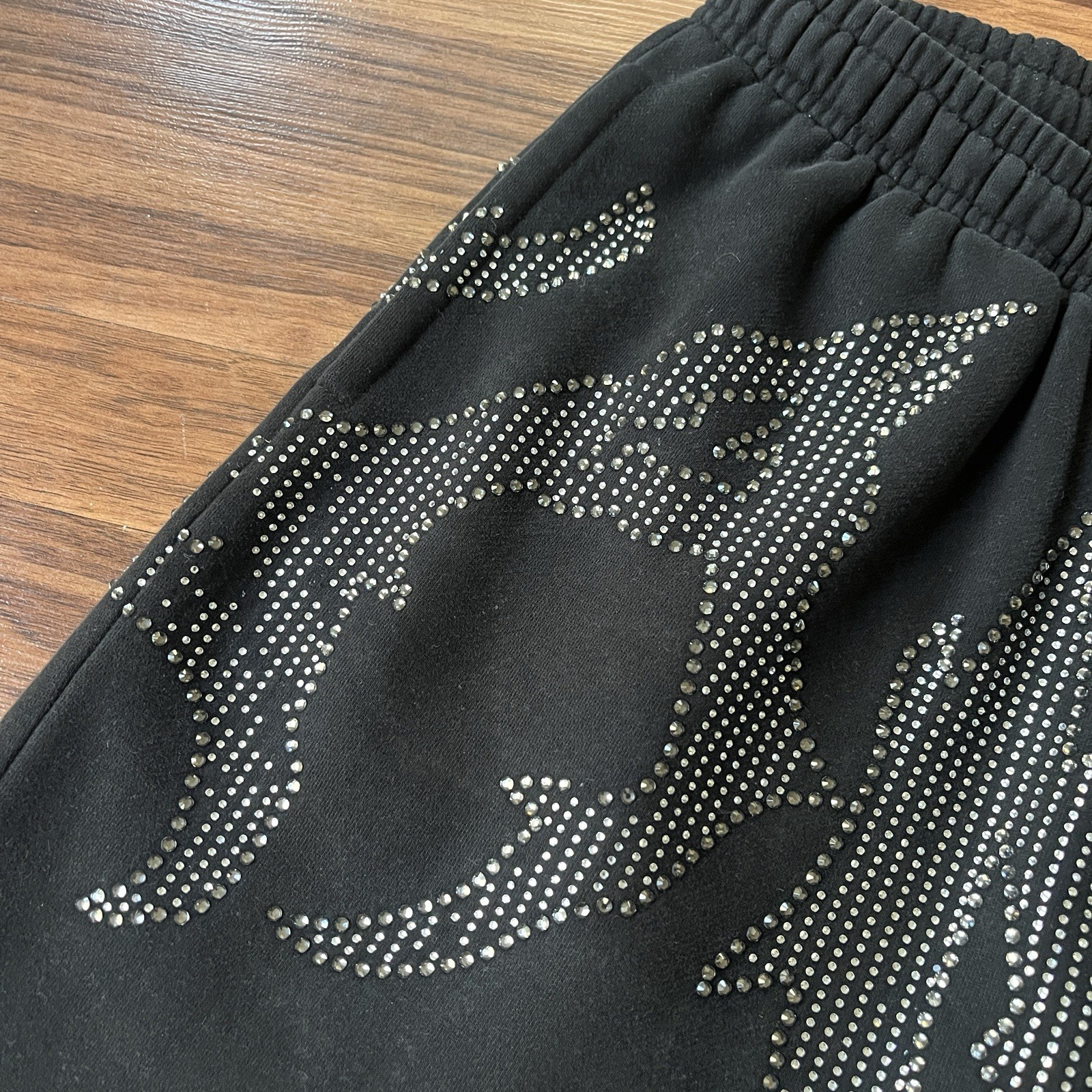 Named Collective Rhinestone Sweatpants Jacket Zip Up Logo Set Sz L/XL