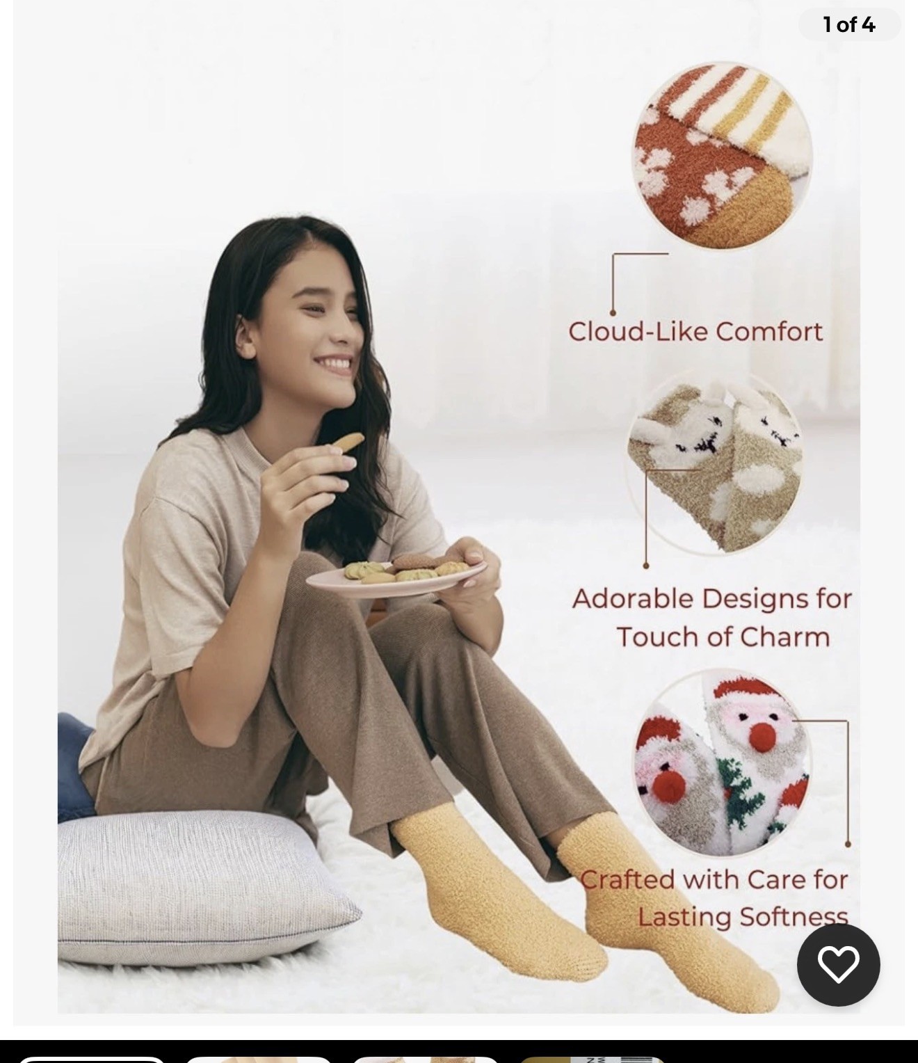 Fuzzy animal socks