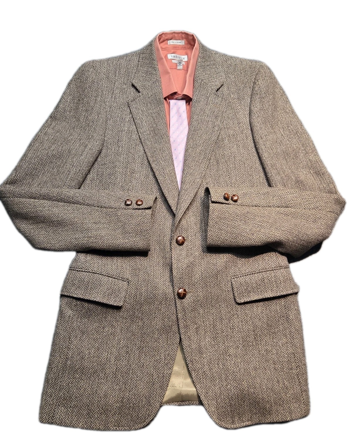 Harwick By Kingsport Blazer Jacket Men 40 Tweed Wool Inner Pockets Lined Canada