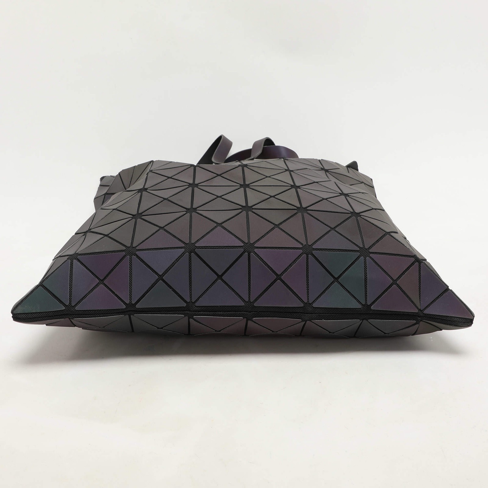 Issey Miyake Multicolor Iridescent Effect Synthetic Leather and Mesh Bao Bao