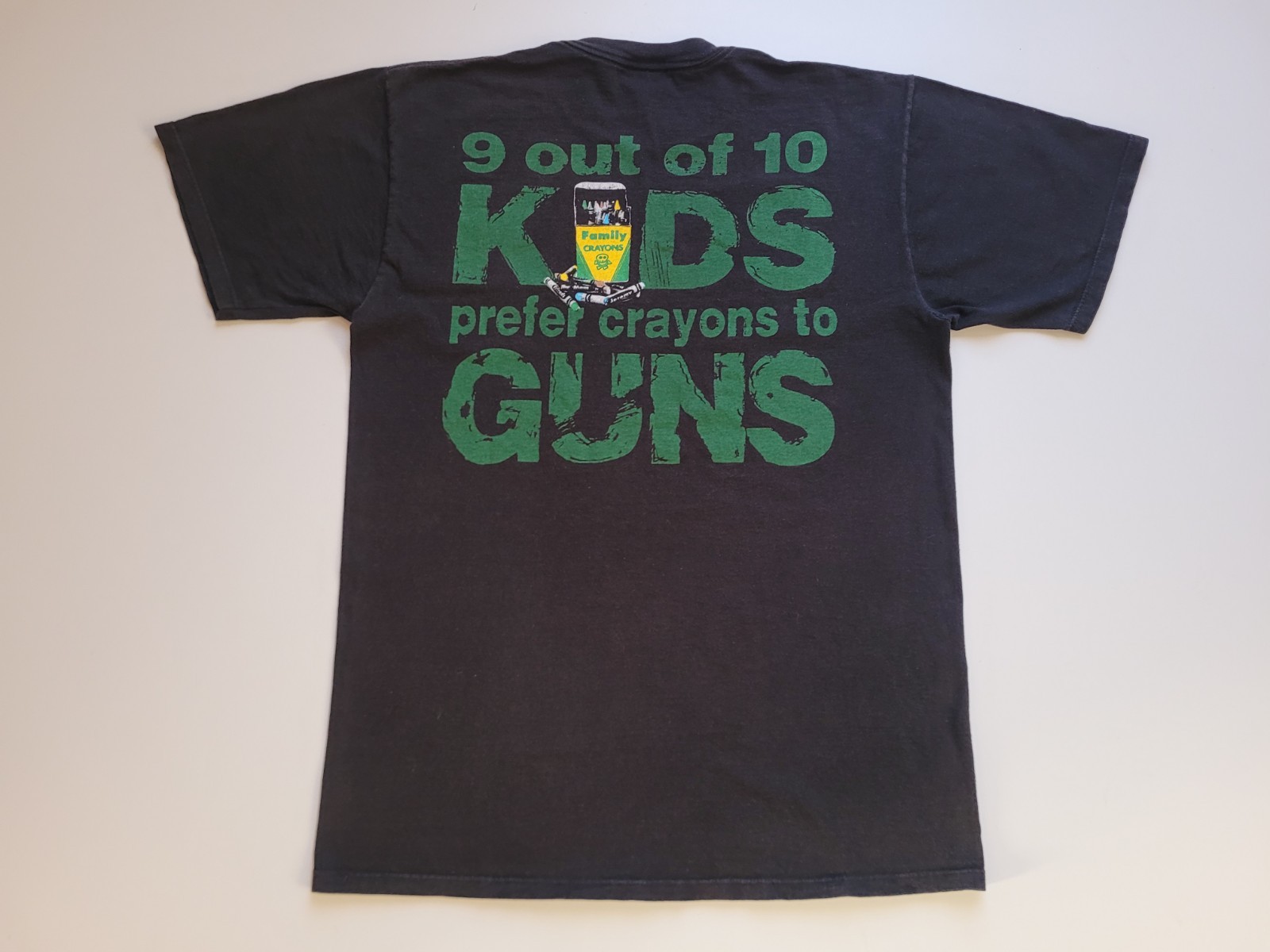 Vintage 1992 Pearl Jam Choices Size L T-Shirt Rare. Kids Prefer Crayons To Guns
