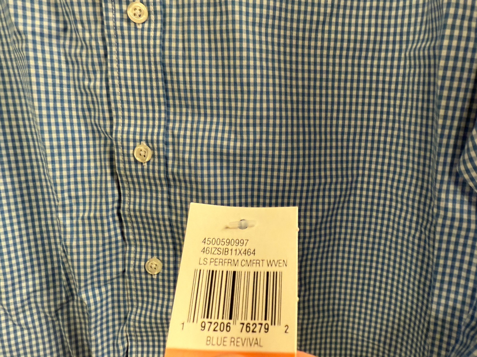 IZOD Men’s Button Down Long Sleeve Dress Shirt Blue Revival Size 2XLT Big & Tall