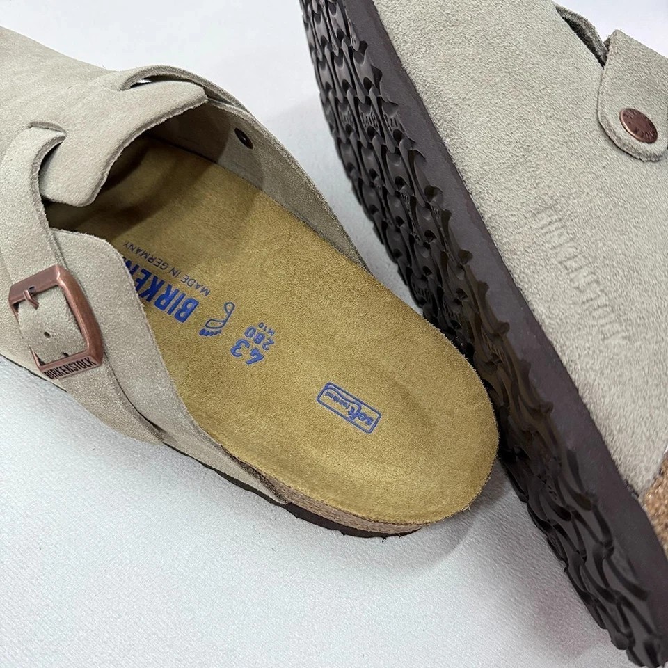 Birkenstock Boston Taupe Soft Footbed Clogs Women’s shoes