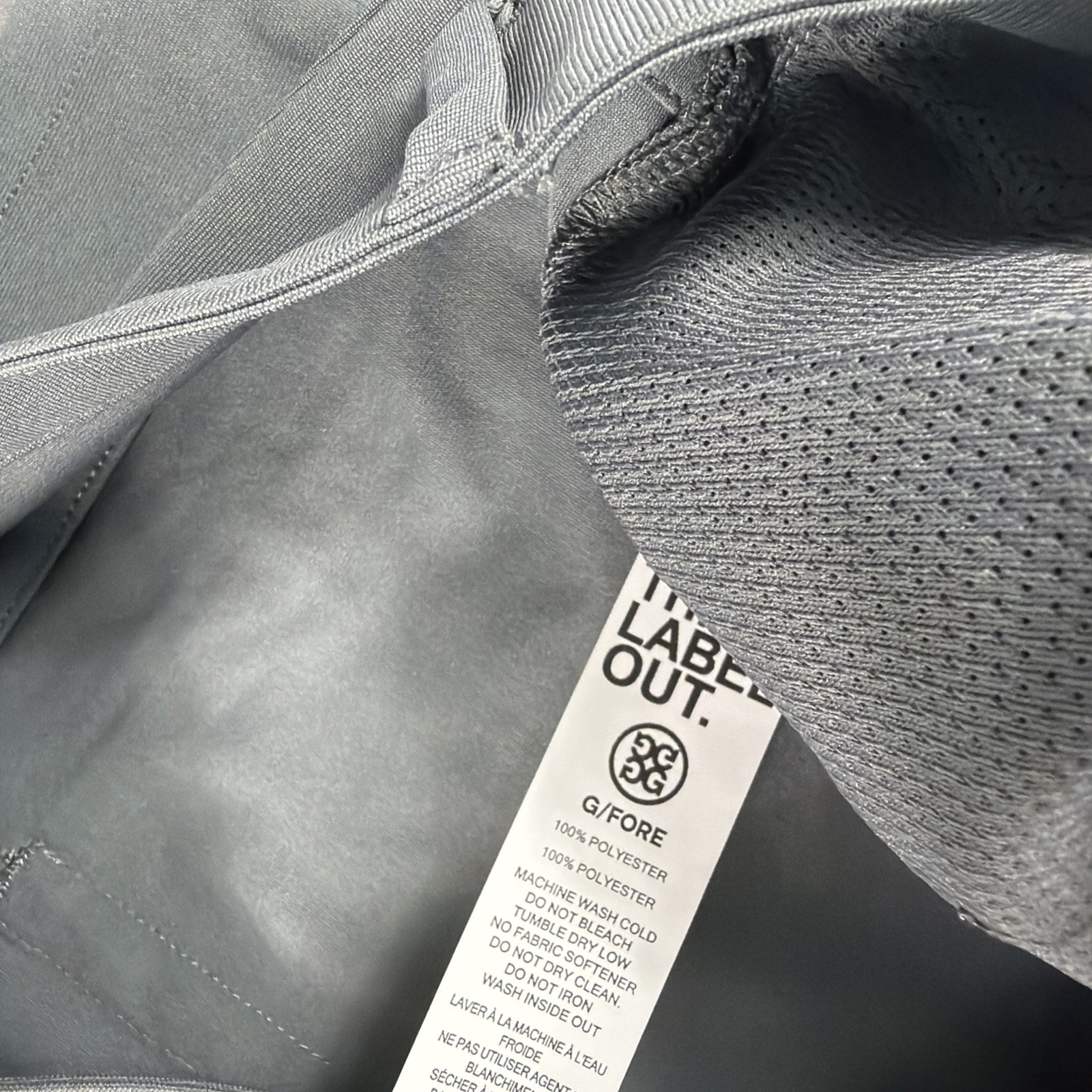 G/Fore G4 Golf Pants Performance 34 x 32 Gray Polyester NWT MSRP $190