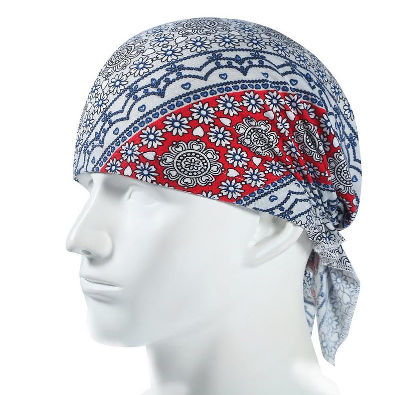 Biker Durag Headwear Head Wrap Skull Cap Doo Do Rag Bandana Headband Beanie Hat
