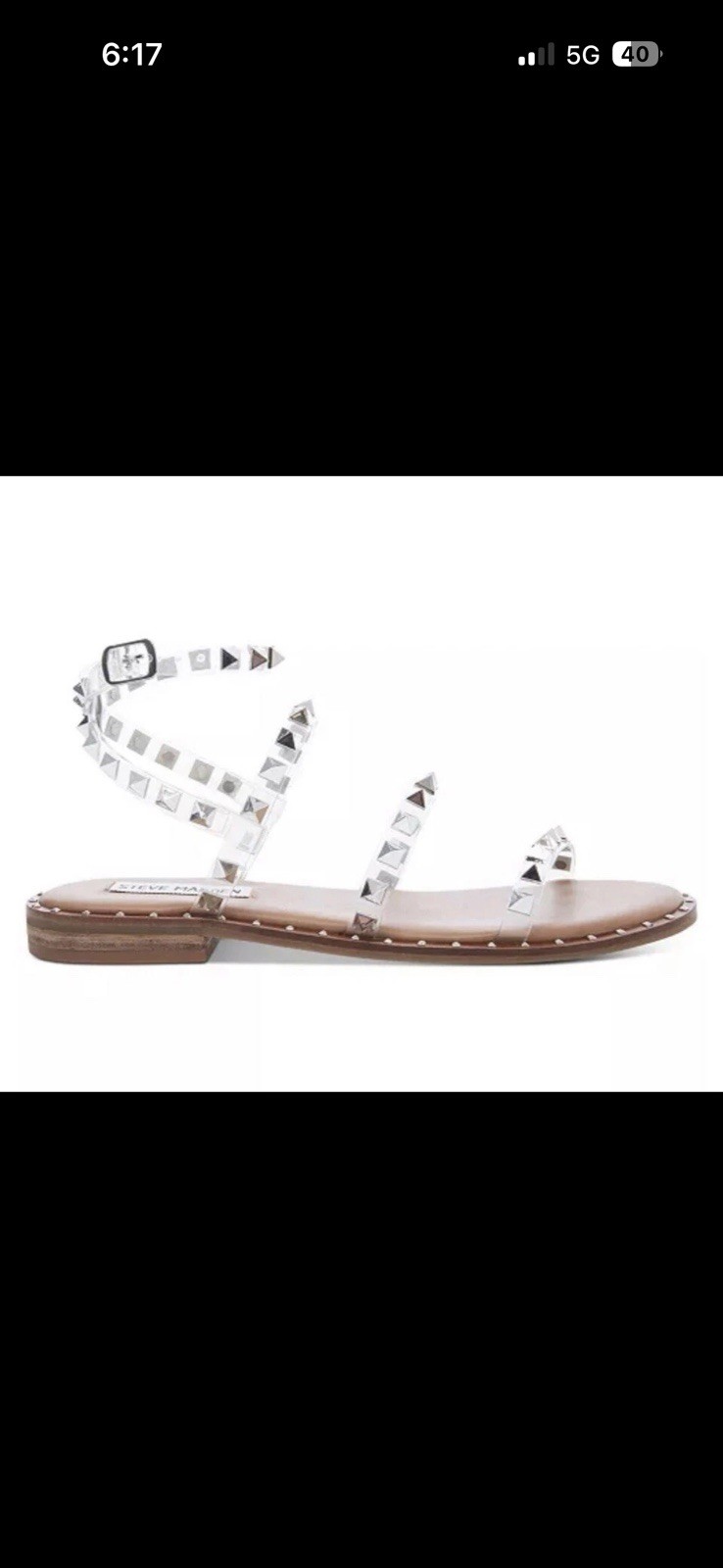 Steve Madden Women’s Studded Strap Sandals Size 8