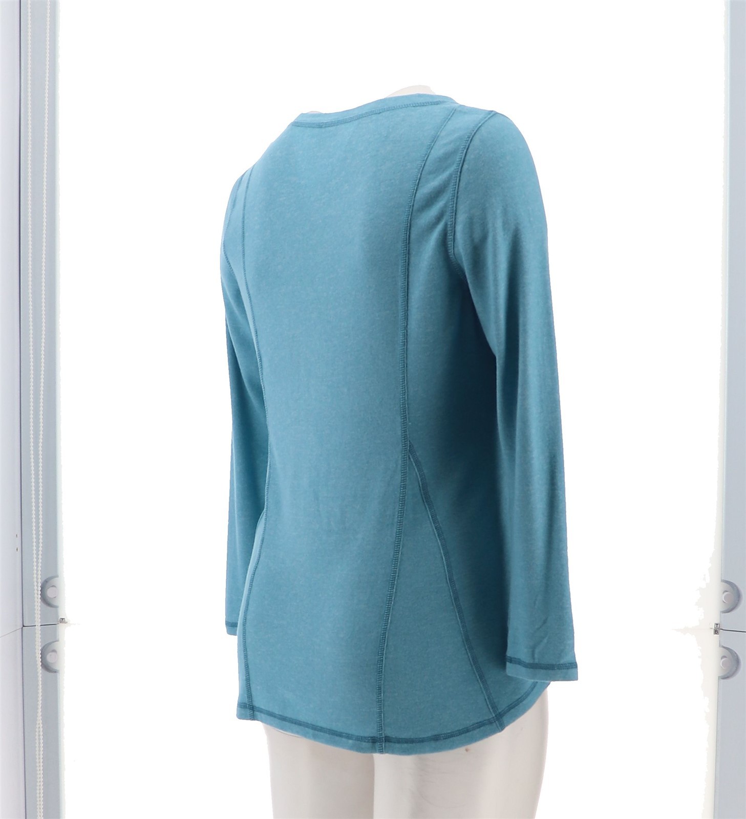 Eaze Wear Antthony Fit-and-Flare Lounge Top SKY BLUE XL NWOT (1058)