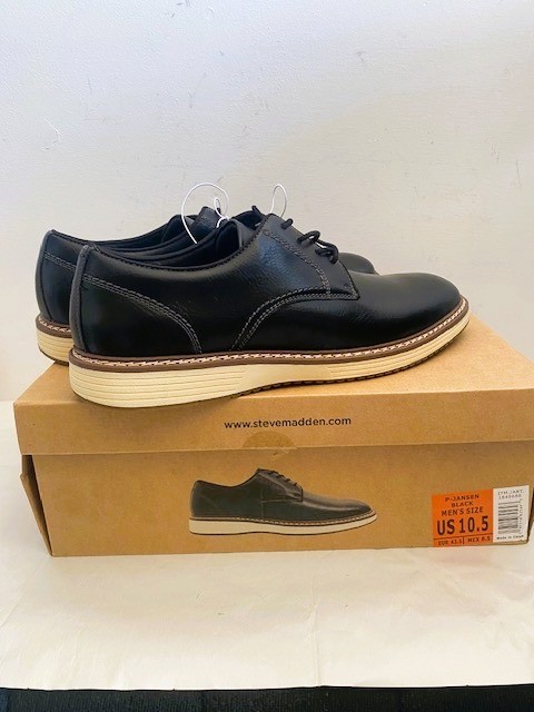 Steve Madden “P-Jansen” Men’s Office Professional Oxford Dress Shoe [Black] NEW