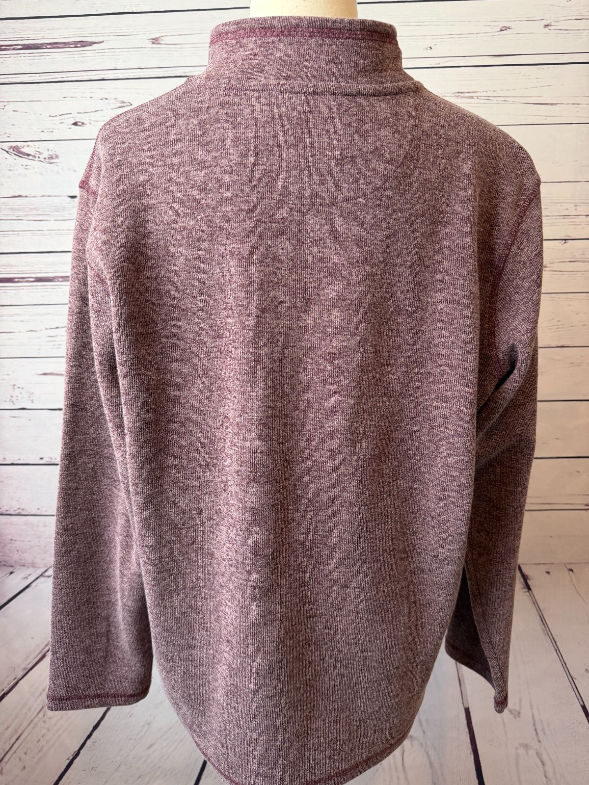 Gap knit sweater size Large Mens 1/2 zip quarter Mock Turtleneck Preppy half zip