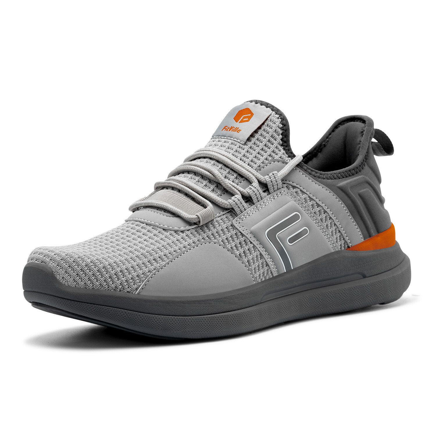 FitVille Men’s Running Walking Shoes Extra Wide Athletic Trainers Sneakers Gray