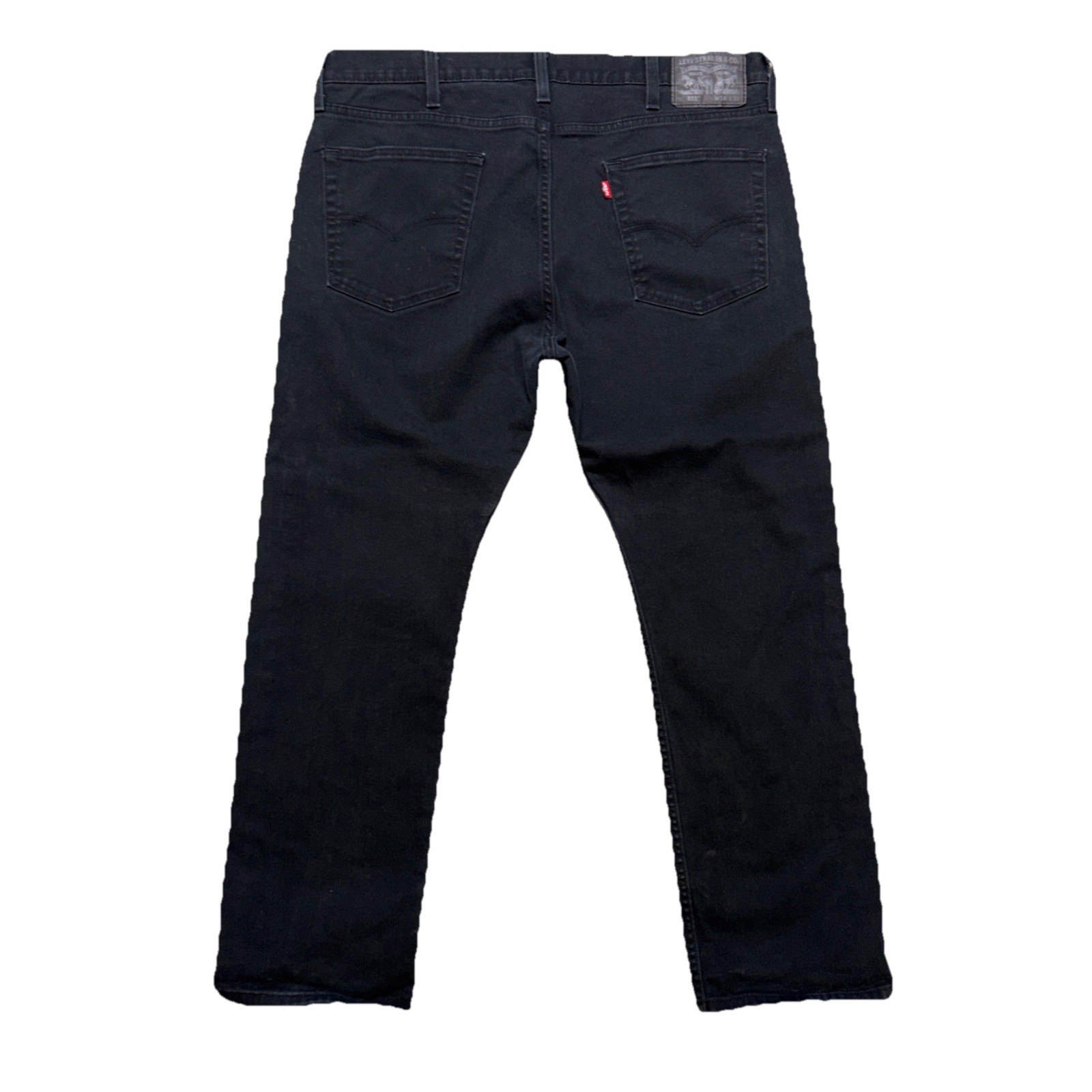 Levi’s 513 Jeans Dark Black Denim Slim Straight Stretch Men’s Size 38X29